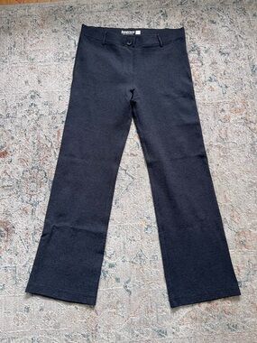 Betabrand LONG Charcoal Straight Leg Pants